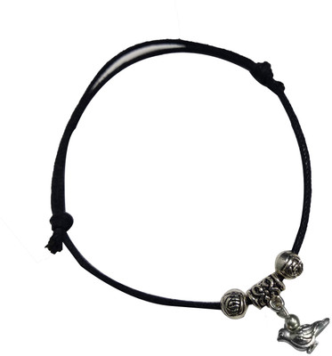 Gurjari Jewellers Thread Anklet With Sparrow Bird Hanging/nazariya anklet Cotton Dori Anklet