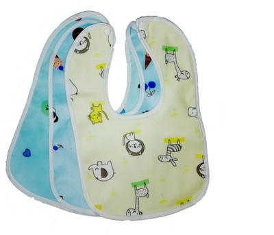 NEPEE 3pcs/set Pure Cotton 360 Round neck Baby Bibs Random colour 0-3 years kids ( multicolour )(Multicolor)
