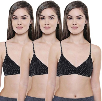 BodyCare Women T-Shirt Lightly Padded Bra(Black)