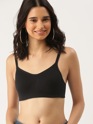 Dressberry Women T-Shirt Lightly Padded Bra(Black)