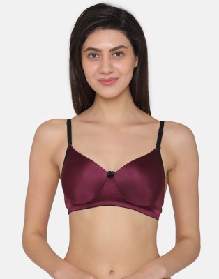 Clovia Women T-Shirt Lightly Padded Bra(Purple)