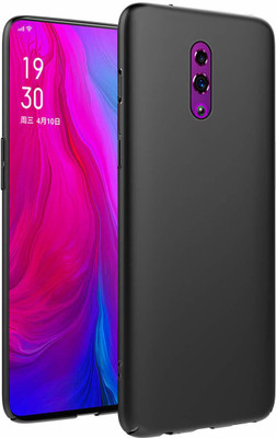 Lustree Back Cover for Oppo Reno(Black, Pack of: 1)