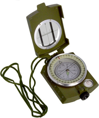 JMALL Big Size 3 in 1 Military Hiking Camping Lens Lensatic Magnetic Compass - 33B Compass(Green)