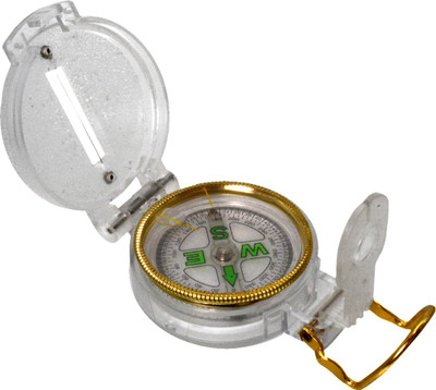 JMALL 3 in 1 Military Hiking Camping Lens Lensatic Magnetic Compass - 31A Compass(White)