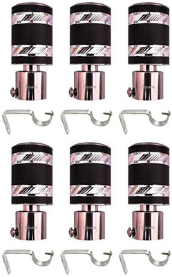 Bzcarts Multicolor Rod Rail Bracket Metal(Pack of 6)
