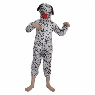 KAKU FANCY DRESSES Dog Pet Animal Costume -Black & White, 5-6 Years, For Boys & Girls Kids Costume Wear