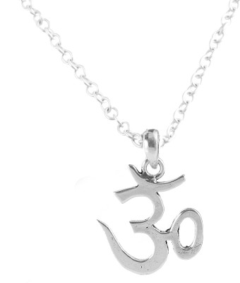 Gem O Sparkle 925 Sterling Silver OM Pendant Silver Pendant