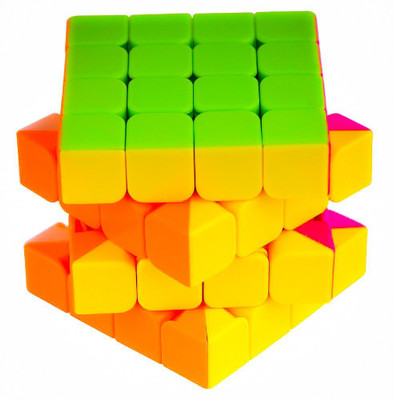 Authfort 4x4x4 Stickerless Magic Rubick Cube with Adjustable Tightness CB27(1 Pieces)