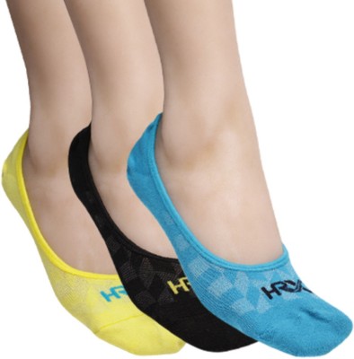 HRX by Hrithik Roshan Women Self Design Peds/Footie/No-Show(Pack of 3)