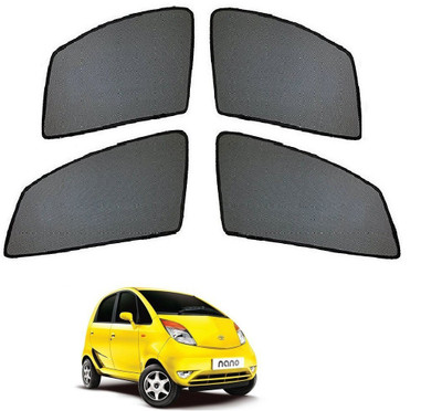 AuTO ADDiCT Side Window Sun Shade For Tata Nano(Black)
