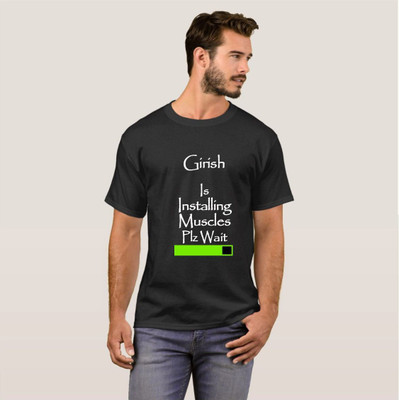 Exoctic Silver Printed Men Round Neck Black T-Shirt