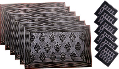 KUBER INDUSTRIES Rectangular Pack of 12 Table Placemat(Multicolor, PVC)