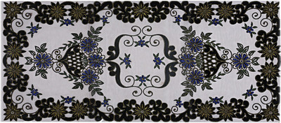 KUBER INDUSTRIES Multicolor 87 cm Table Runner(Nylon)
