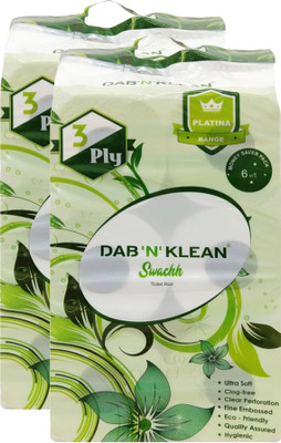 Dab N Klean Toilet Paper Roll(3 Ply, 300 Sheets)