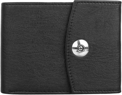 Xlivo Men Black Artificial Leather Wallet(6 Card Slots)