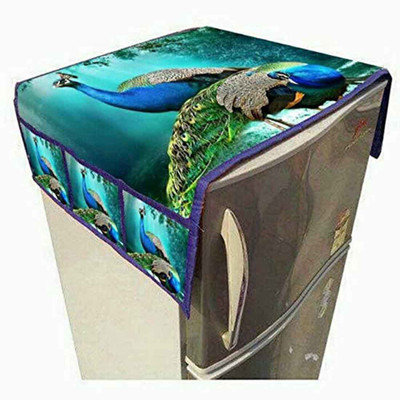 FACTCORE Refrigerator  Cover(Width: 56 cm, Blue)