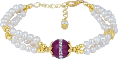 Pearlz Ocean Alloy Pearl Gold-plated Bracelet