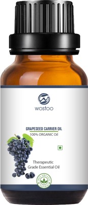 Wostoo Cold Pressed Grape Seed Oil, (30 ml) (Pack of 1)(30 ml)