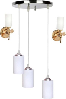 PR Prashant PR Prashant Chandilers ceiling lamp Chandelier Ceiling Lamp(White)