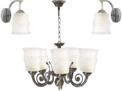 PR Prashant PR Prashant Chandilers ceiling lamp Chandelier Ceiling Lamp(White)