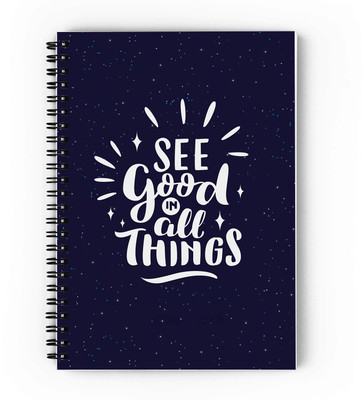 epheriwala See good in all thing A5 Notebook Unruled 160 Pages(Blue)