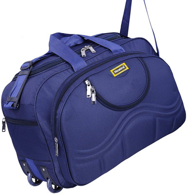 Nice Line (Expandable) Expandable Polyester Travel Duffel Bag With Two Wheels Duffel With Wheels (Strolley)