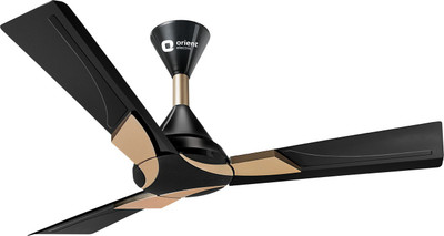 Orient Electric Wendy 1200 mm 3 Blade Ceiling Fan(Black Gold, Pack of 1)