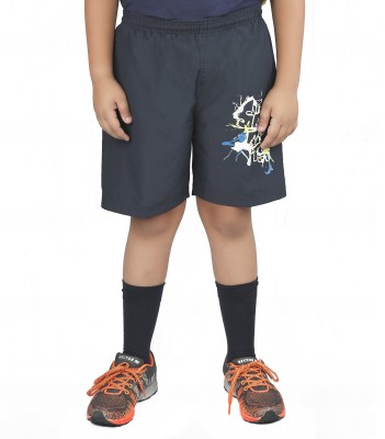 VECTOR X Short For Boys Casual Printed Polyester(Dark Blue, Pack of 1)
