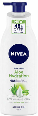 NIVEA ALOE HYDRATION REFRESHING MOISTURE CARE NORMAL SKIN BODY LOTION 400 ML X 1 (400)