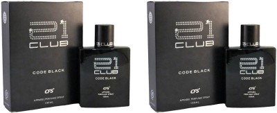 CFS 21 CLUB CODE BLACK COMBO PERFUME 100ML ( PACK OF 2 ) Eau de Parfum  -  200 ml(For Men & Women)
