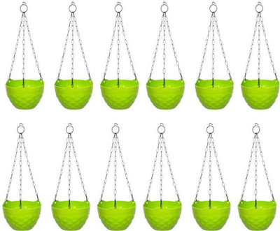 Green Plant indoor Hanging132 Plant Container Set(Pack of 12, Plastic)