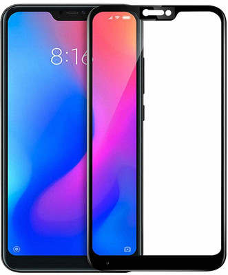 SHRINO Edge To Edge Tempered Glass for Shrino 6D Edge2Edge Tempered Glass with 9H Gorilla Full Screen Guard Protection Scratch and Temper Protector Xiaomi 6 Pro/Mi A2 Lite (Black)(Pack of 1)