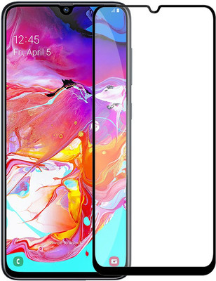 Q Box Edge To Edge Tempered Glass for samsung galaxy A70(Pack of 1)