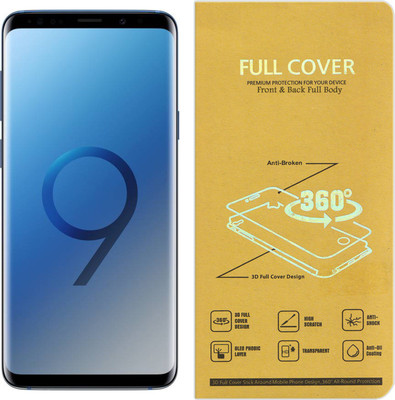 CRodible Front and Back Screen Guard for Samsung Galaxy S9 (Coral Blue, 128 GB) (4 GB RAM)(Pack of 1)