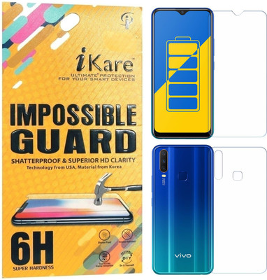 iKare Front and Back Screen Guard for Vivo Y15(Pack of 2)