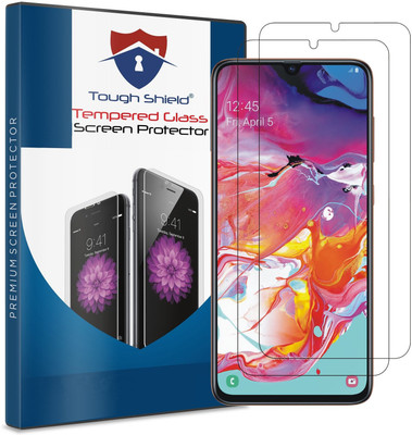 TOUGH SHIELD Tempered Glass Guard for Samsung Galaxy A70(Pack of 2)