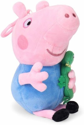 Tickles Peppa George Pig Plush Soft Stuff Plush Toy Teddy For Kids  - 26 cm(Blue)