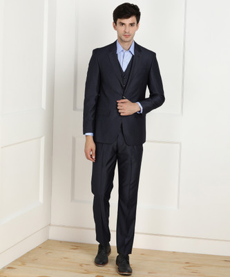 LOUIS PHILIPPE 3 Piece Self Design Men Suit