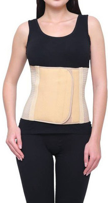 Witzion Abdominal Belt Waist Support Back Support Belt Premium (100 cm to 110 cm) Abdominal Belt(Beige)