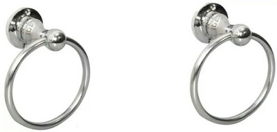 deeplax towel ring toquk napkin holder set of 2 silver Towel Holder(Stainless Steel)