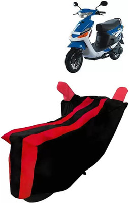 KAROBAR Two Wheeler Cover for Suzuki(Sling Shot Plus, Red, Black)