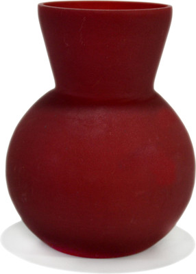 Decent Glass New Small Black Color Decorative Glass Flower Vases 8 cm Glass Vase(3 inch, Red)
