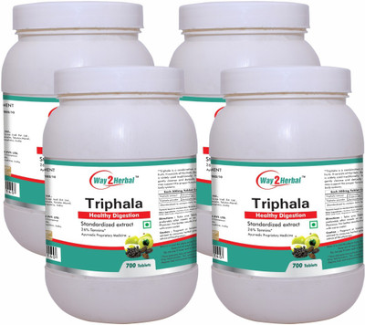 Way2Herbal Triphala 700 Tablets Value Pack of 4(Pack of 4, 700 Tablets)