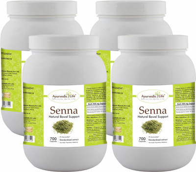 Ayurvedic Life Senna 700 Capsules Value Pack of 4(Pack of 4, 450)