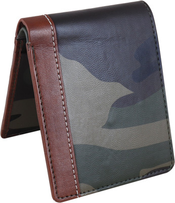 POSHMIER Men Casual Multicolor Genuine Leather Wallet(5 Card Slots)