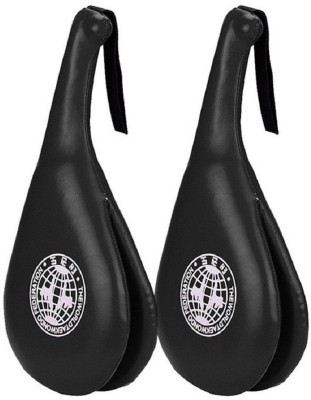 JERN Set of 2 Taekwondo Durable Kick Pad Target for Karate Kickboxing Training (Black) Kicking Shield(Black)