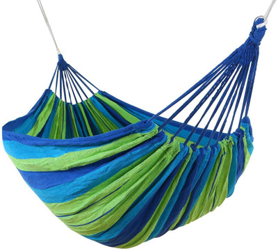 MANTAVYA Outdoor Hang Bed with backpack Polyester Small Swing(Blue, DIY(Do-It-Yourself))
