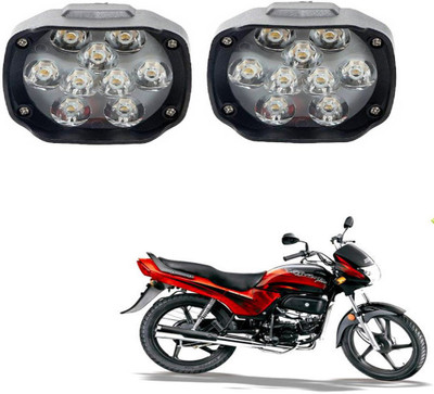 BRPEARl 9 LED Transformer Bumble Bee Style Bike Fog Light Lamp For Psion Po R Headlight Motorbike LED for Hero (12 V, 15 W)(Passion Pro TR, Pack of 2)