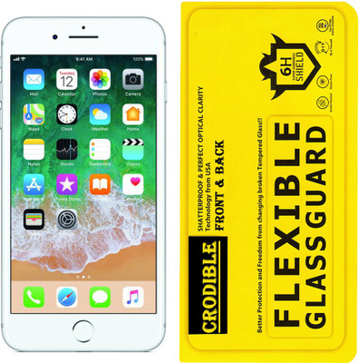 CRodible Front and Back Screen Guard for Apple iPhone 7 Plus (Silver, 256 GB)(Pack of 1)