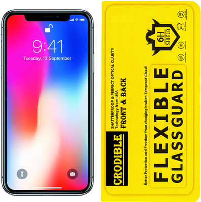 CRodible Front and Back Screen Guard for Apple iPhone X(Pack of 1)